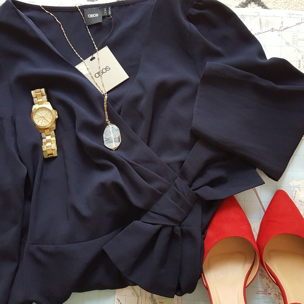 Asos Navy Blue Dress